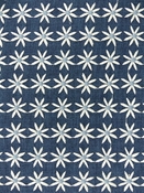 Daisy Embroidery Blue P/K Lifestyles Fabric